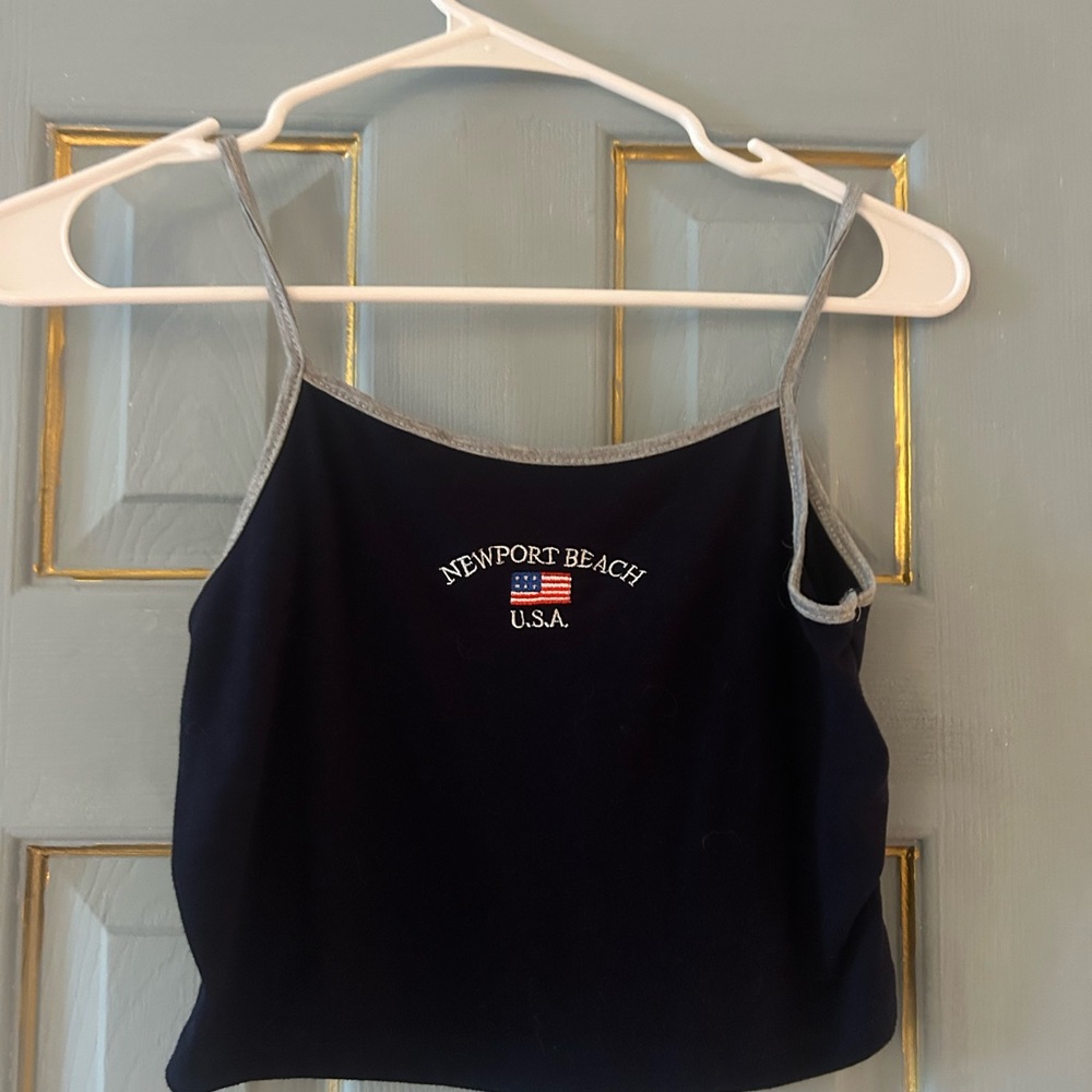 Newport Navy and Gray Camisole Top